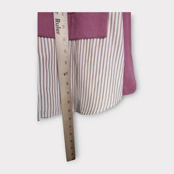 Maeve Pink and Beige Sweater - Picture 6 of 7